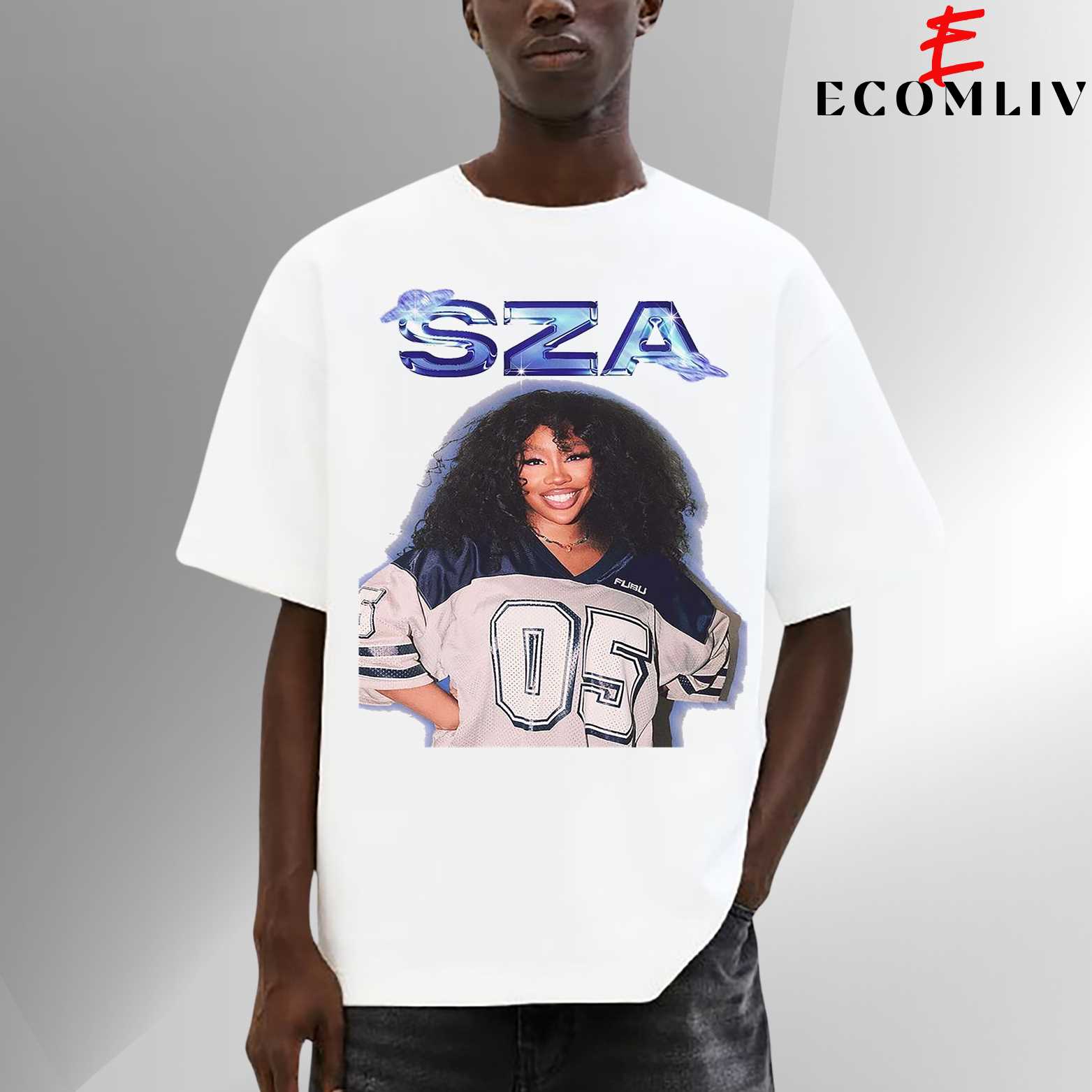 Sza Pop Star Tee, Visual Fan T-Shirt, Emotional R&b Fit